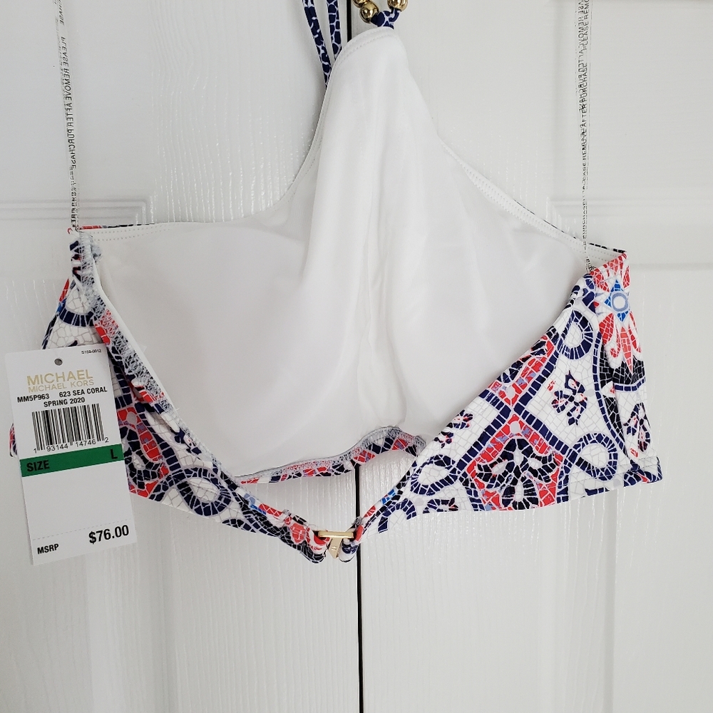 Michael Kors Santorini Beaded Halter Bikini Top - Picture 11 of 14